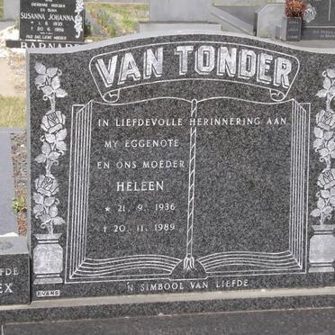 TONDER Heleen, van 1936-1989