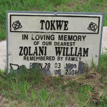 TOKWE Zolani William 1944-2004