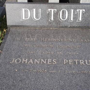 TOIT Johannes Petrus, du 1926-1992