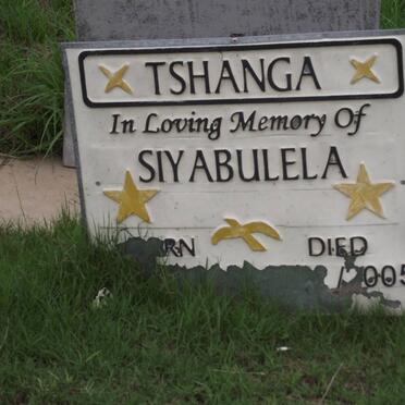 TSHANGA Siyabulela 1982-2005