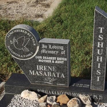TSHUHISI Irene Masabata 1949-2009