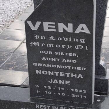 VENA Nontetha Jane 1943-2011
