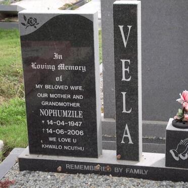 VELA Nophumzile 1947-2006