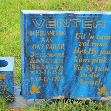 VENTER Johannes Abraham Hartliff 1921-1999