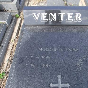 VENTER S.G. 1899-1990