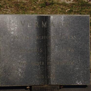 VERMAAK Ignatius W. 1890-1975