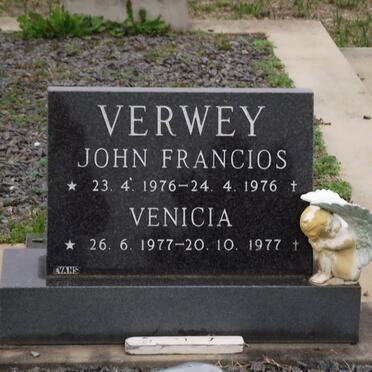 VERWEY John Francios 1976-1976 :: VERWEY Venicia 1977-1977