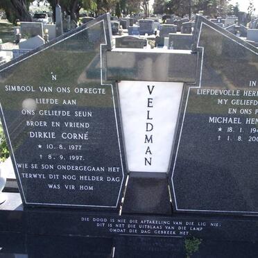 VELDMAN Dirkie Corné 1977-1997 :: VELDMAN Michael Hendrik 1947-2007