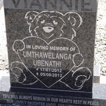 VIANNIE Umthawelanga Ubenathi 2012-2012