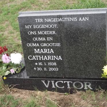 VICTOR Maria Catharina 1938-2003