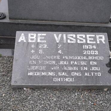 VISSER Abram Jozef  1934-2003