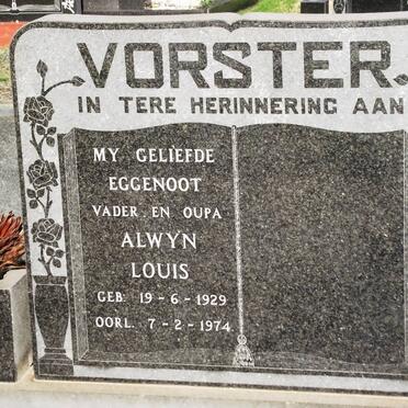 VORSTER Alwyn Louis 1929-1974