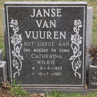 VUUREN Catherina Wilkie, janse van 1922-1997
