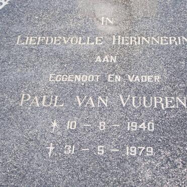 VUUREN Paul, van 1940-1979