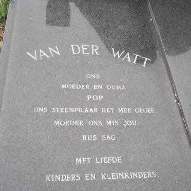 WATT Pop, van der