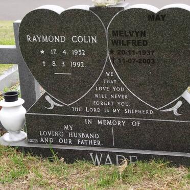 WADE Raymond Colin 1952-1992 :: MAY Melvyn Wilfred 1937-2003