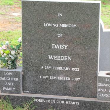 WEEDEN Daisy 1922-2007