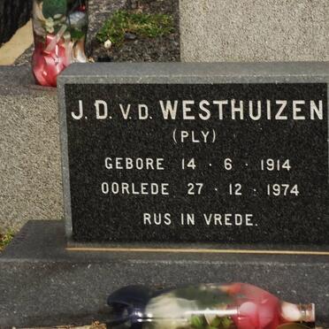 WESTHUIZEN J.D., van der 1914-1974