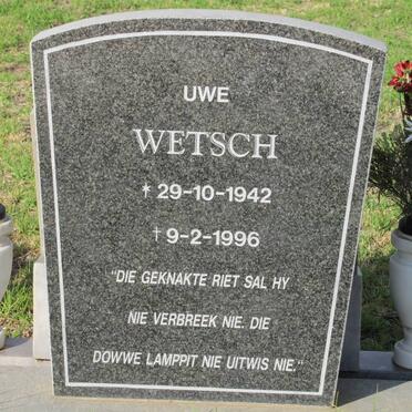 WETSCH Uwe 1942-1996