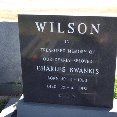 WILSON Charles Kwankis 1923-1981 &amp; Florence 1927-2006