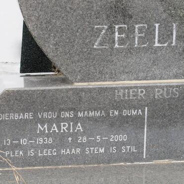 ZEELIE Maria 1938-2000