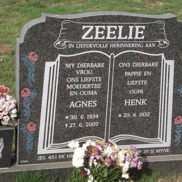 ZEELIE Agnes 1934-2007 &amp; Henk 1932-