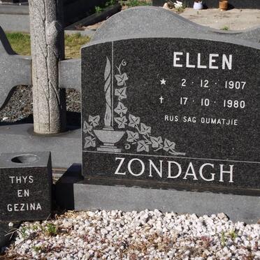 ZONDAGH Ellen 1907-1980
