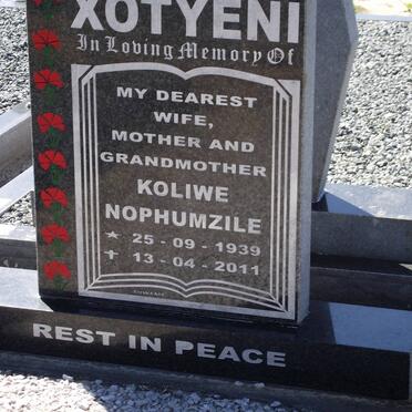 XOTYENI Koliwe Nophumzile 1939-2011