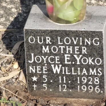 YOKO Joyce E. nee WILLIAMS 1928-1996