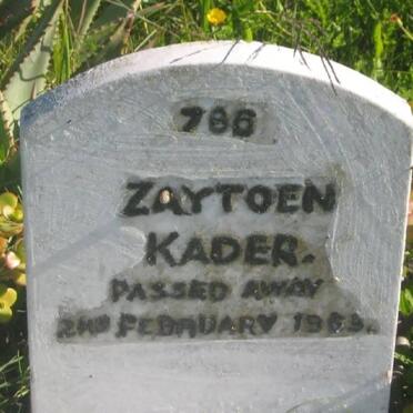 KADER Zaytoen -1963