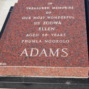 ADAMS Zodwa Ellen 