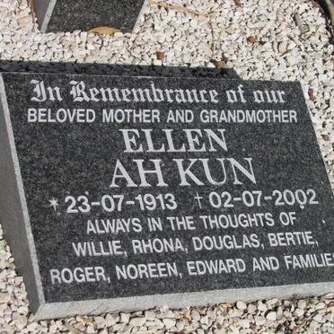AH KUN Ellen 1913-2002