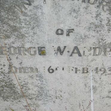 ANDREW George W. -1935