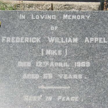 APPEL Frederick William -1969