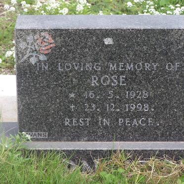 ARNOLDS Rose 1928-1998