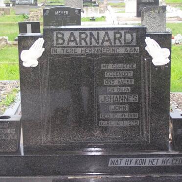 BARNARD Johannes 1918-1979