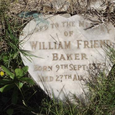 BAKER William Friend 1883-