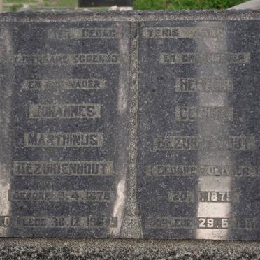 BEZUIDENHOUT Johannes Marthinus 1878-1951 &amp; Hester C. OLIVIER 1875-1962