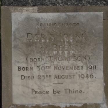 BEER Doris Irene, de nee THOMPSON 1911-1946