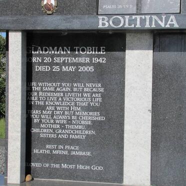 BOLTINA Gladman Tobile 1942-2005