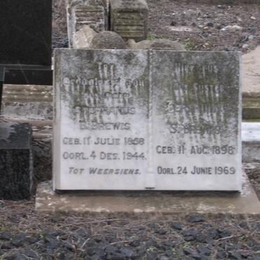 BREWIS Stephanus E 1858-1944 Gertruida S. 1898-1969