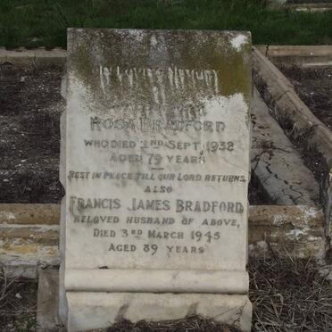 BRADFORD Rosa -1938 &amp; Francis James -1945