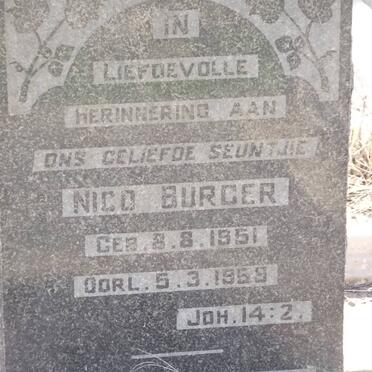 BURGER Nico 1951-1959