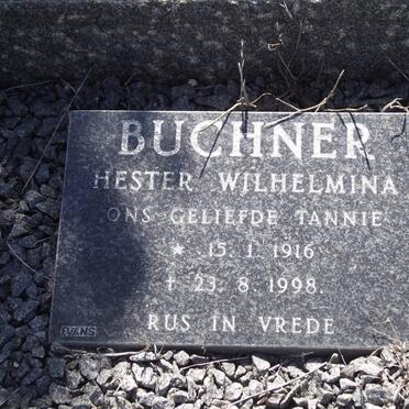 BUCHNER Hester Wilhelmina 1916-1998