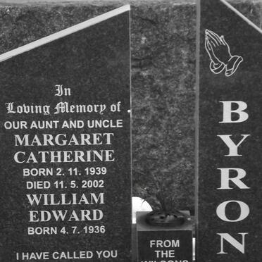 BYRON Margaret Catherine 1939-2002 &amp; William Edward 1936- 