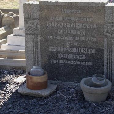 CHELLEW Elizabeth Jane -1929 &amp; William Henry -1940