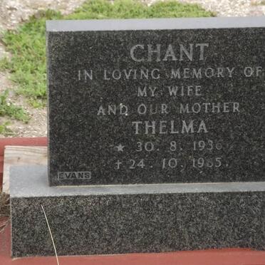 CHANT Thelma 1936-1985