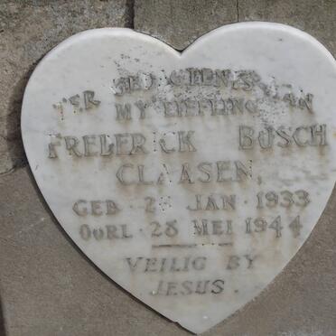 CLAASEN Frederick Bosch 1933-1944