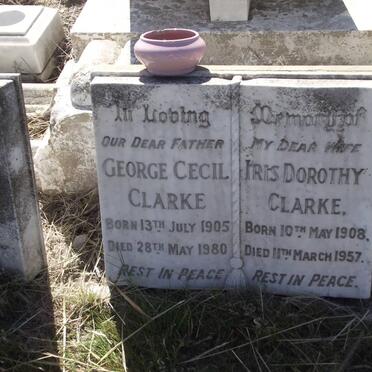 CLARKE George Cecil 1805-1980 &amp; Iris Dorothy 1908-1957
