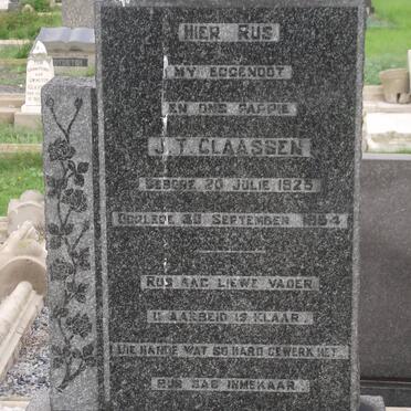 CLAASSEN J.T. 1925-1954